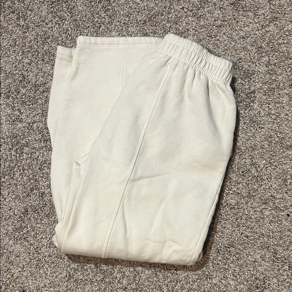 Cream Zara Sweatpants